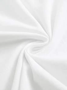Playera algodón deportiva casual de hombre,  Camiseta de estilo hip-hop urbano , manga corta de corte holgado, bicolor blanco y negro, top casual transpirable de moda, ropa casual Camiseta divertida Moda de verano. - Blanco (delantero) - Ver 6