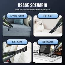 Portable Powerful Handheld Vacuum Cleaner 8000PA Strong Suction Quickly Cleans Cars, Garages, RVs, And More Ideal For Car Enthusiasts - Multicolor - View 6