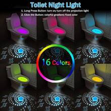 1/2 Pcs Toilet Light Toilet Night Light, Toilet Bowl Night Light, Toilet Light With Projector, Motion Sensor Toilet Night Light, For Bathroom Washroom Toilet Lighting - Đèn nhà vệ sinh - Xem 3
