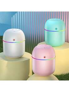 Humidificador de aromaterapia portátil USB - Adaptabilidad multiambiental, aire hidratante, luces LED relajantes, colores vibrantes, difusión continua de fragancias para una atmósfera relajante