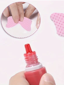 2000/1000/200片装指甲清洁湿巾 - 专业无绒指甲油卸除棉片，UV凝胶清洁纸巾，无香型美甲准备和完成清洁工具（粉色蝴蝶形） 指甲用品 指甲贴 - 粉色 - 查看 3