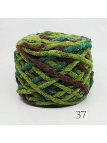 100g/Ball Blended Colorful Dye Ice Strip Line Yarn For Hand-Knit DIY Soft Thickness Wool Thread Blanket Scarf Doll Slippers Crochet Yarn - Multicolor - View 36