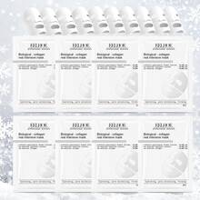 EELHOE 12-Pack Deep Collagen Overnight Face Masks, Hydrating & Firming Formula, Hypoallergenic Paraben-Free Alcohol-Free Fragrance-Free, Radiance Boosting Moisturizing For All Light Beige Skin Types, Korean Skincare Routine - White - View 2