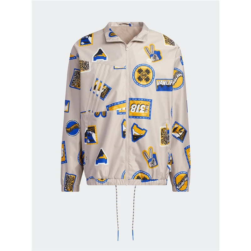 Adidas Unisex NEO Casual Loose Fit Jacket - Beige - View 1