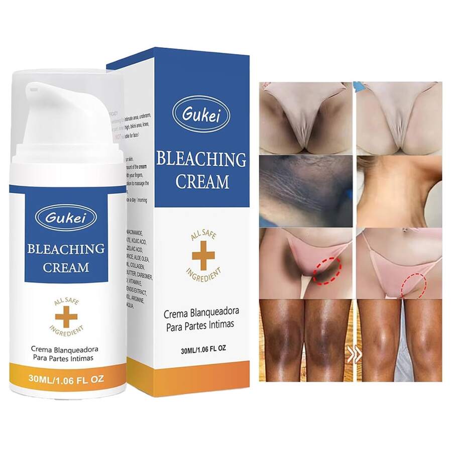 Skin Bleaching Cream, Dark Spot Remover For Face, Intimate Areas & Body, Vitamin C Whitening For Underarms, Knees, Elbows, Inner Thighs, Bikini Line – Sensitive Skin Lightening Cream - 彩色 - 查看 1