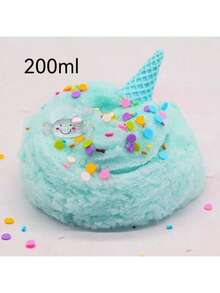 大容量100ML糖果史莱姆、丝绸史莱姆、绘画史莱姆、彩色史莱姆、丝绸史莱姆，减压玩具，新学期最佳礼物。圣诞节和万圣节礼物，派对礼物。【配件和包装贴纸图案随机】（配件在罐内。） - 彩色 - 查看 19