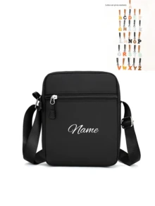 A Custom Chest Bag With A Personalized Name Or Holiday Message. Customize Your Own Bag. Back-To-School Waist For Boys And Girls, Back-To-School Bag, Crossbody Suitable Daily School Trips Vacations, Nylon Zipper Closure - Multicolor - View 23