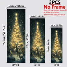 3 قطع / مجموعة لوحة جدارية فنية حديثة ، لفات جدارية معلقة لعيد الميلاد - طباعات قماشية للغزلان والأشجار ، ديكور فني بطراز الرسم بالحبر ، بموضوع عيد الميلاد ، ديكور شجرة عيد الميلاد ، ديكورات عيد الميلاد ، ملصق عيد الميلاد | مؤطر أو غير مؤطر ، ديكور الغرفة ، ديكور المنزل ، ديكور غرفة السكن الجامعي ، هدايا لديكور الجدران في الفندق والمنزل وغرفة المعيشة والنوم والحمام والمكتب