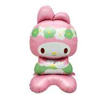 Sanrio 1pc 42 Inch Kuromi Character Foil Balloon, Mixed Colors - Perfect For Birthday Party Decoration, Easy Setup Indoor/Outdoor, No Electricity Needed, Decor For Room, Character Theme, Durable, Sanrio