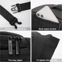 Bolsa de cintura para hombres. Nueva bolsa de cintura para fotografía con asa suave, bolsa de cámara multifuncional de un solo hombro, bolsa de cámara digital resistente al agua y al desgaste. Material y película