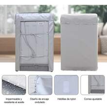 Funda De Lavadora / Cubre Lavadora A Prueba De Agua Y Polvo Gris - Gris - Ver 3