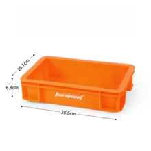 Panier de rangement de cuisine de camping empilable pour l'extérieur, mini, boîte de rangement de bureau non couverte, en matériau PP - Multicolore - Voir 16