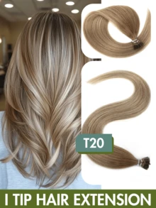 12-24 Inch Luxury Pre-Bonded I-Tip Hair Extensions, Human Hair, Micro-Loop Technology, Natural Black Color, Elegant Straight, Easy To Wear, Non-Damaging, Suitable For All Hair Types And Ethnicities, Ponytail Extensions - Multicolor - View 59