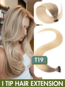 12-24 Inch Luxury Pre-Bonded I-Tip Hair Extensions, Human Hair, Micro-Loop Technology, Natural Black Color, Elegant Straight, Easy To Wear, Non-Damaging, Suitable For All Hair Types And Ethnicities, Ponytail Extensions - Multicolor - View 50