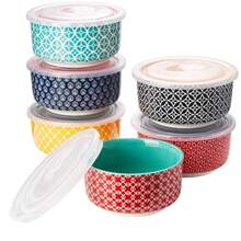 Set De 4 Bowl Tazón Sopero De Cerámica Vintage Tipo Talavera - Negro - Ver 5