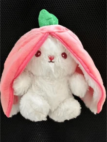 دمية الأرنب الطماطم المتحولة ألعاب الجزر هدايا وسائد رمي، الأرنب المتحول الجميل، حب، آه