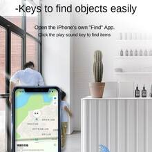 Slim Card Wallet Locator, Global Smart Positioning Card, Airtag Apple Version, GPS Tracker, Airtag Apple Anti-Lost Alarm, Wallet Locator, Slim Card, Convenient To Carry, Standby For Half A Year, Can Be Placed In Backpack, Wallet, Etc., Support Wireless Charging And Reusable, Compatible With Apple "Find My" System, Only For IOS, One-Click Search, Remote Precise Search, Long-Lasting Battery, Car Locator