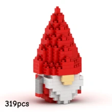 300+ قطعة من تماثيل القزم للبالغين كتل بناء، ديكور منزلي DIY، زخارف مكتبية، ديكورات عيد الميلاد، هدية للأحباء، هدية عيد الميلاد، هدية عيد الميلاد، هدية لجوارب عيد الميلاد