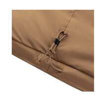 Chaqueta con capucha acolchada y ligera Adidas, cuello de tecnología cálida, resistente al viento, unisex - marrón claro - Ver 4