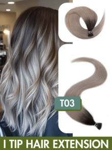 12-24 Inch Luxury Pre-Bonded I-Tip Hair Extensions, Human Hair, Micro-Loop Technology, Natural Black Color, Elegant Straight, Easy To Wear, Non-Damaging, Suitable For All Hair Types And Ethnicities, Ponytail Extensions - Multicolor - View 61
