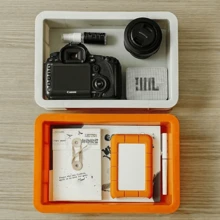 Panier de rangement de cuisine de camping empilable pour l'extérieur, mini, boîte de rangement de bureau non couverte, en matériau PP - Multicolore - Voir 7