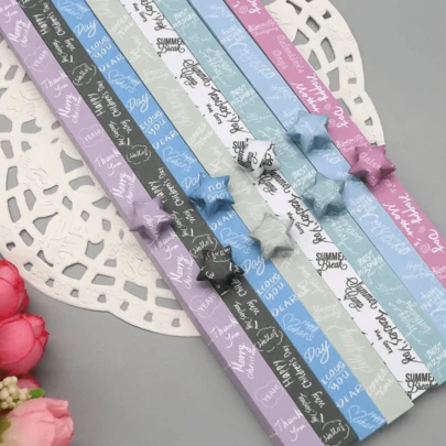 540 Sheets Origami Paper Stars DIY Hand Crafts Origami Lucky Star Paper Folding Origami Star Paper Strips For Paper Arts Crafts