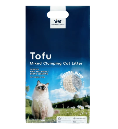 Tofu Clumping Cat Litter – Bentonite Blend, Dust-Free,2.3kg Tofu Clumping Cat Litter 2.3kg With Bentonite Clay Blend For Strong Clumping And Easy Cleanup. SUPER STRONG CLUMPING & EASY CLEANUP Instantly Forms Rock-Hard Clumps With A 7:3 Natural Blend Of Tofu And Clay.