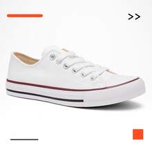 Women's Retro Sneakers – Comfort, Style And Grip With Rubber Sole - Red White - View 2