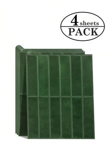 WalDecoo 4/10/20 片 11.4X9 英寸防水防油粘贴瓷砖，轻松升级风格，即剥即贴墙砖，适用于厨房后挡板/儿童房/家居装饰