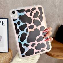 Holographic Cow Print/Butterfly Flat Protective Case, Compatible With Apple Tablet Protective Case