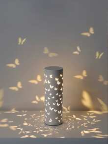 1 Stück USB betriebene Schmetterling Projektionslampe, moderner vintage Ästhetik, hochwertige minimalistische Dekorationslampe, geeignet für Schlafzimmer, Nachttisch, Schreibtisch