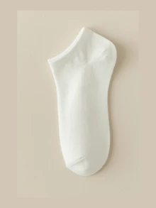 1/5 pares de calcetines altos hasta la rodilla de unicolor y holgados, versátiles para otoño/invierno, calcetines cálidos - Multicolor - Ver 15