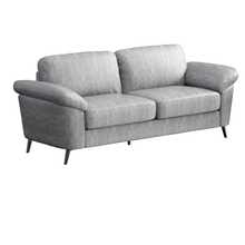 Juego de sala moderno con 2 sillones en gris oxford, muebles de sala de estar contemporáneos, cómodos y resistentes, diseño actual, fácil de combinar e instalar - Gris - Ver 2