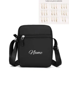A Custom Chest Bag With A Personalized Name Or Holiday Message. Customize Your Own Bag. Back-To-School Waist For Boys And Girls, Back-To-School Bag, Crossbody Suitable Daily School Trips Vacations, Nylon Zipper Closure - Multicolor - View 20