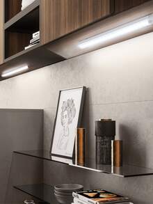 1 件 USB 可充电 LED 运动传感器灯，磁条灯，适用于橱柜、衣柜、卧室、小夜灯，暖光/白光，3 种色温可调 - 多色 - 查看 6