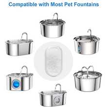 Katzenbrunnen Filter, passend für 64oz/2L Edelstahl Katzenbrunnen, 3.2L/12oz Haustier Brunnen
