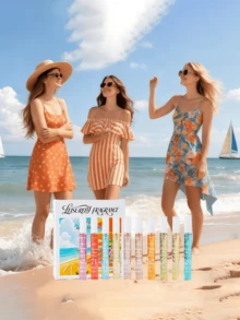 1 Frasco/10 Frascos Edição Limitada Spray de Fragrância Portátil Multicamadas Happiness, Infundido com Essência de Fragrância Natural, Fresca e Sedutora de Longa Duração, Emanando Aromas Elegantes de Baunilha do Rio de Janeiro, Coco, Frutas, Madeira Cítrica e Harmonia Oceânica, Aromatizador de Ambiente para Aromaterapia - Multicolorido - Ver 5