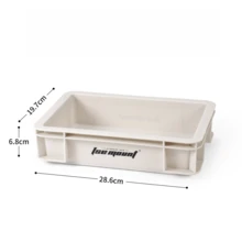 Panier de rangement de cuisine de camping empilable pour l'extérieur, mini, boîte de rangement de bureau non couverte, en matériau PP - Multicolore - Voir 17