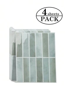 WalDecoo 4/10/20 片 11.4X9 英寸防水防油粘贴瓷砖，轻松升级风格，即剥即贴墙砖，适用于厨房后挡板/儿童房/家居装饰