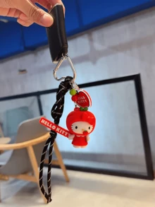 Apple Kitty - Cute and Creative Cartoon Design, Add a Touch of Elegance to Your Keys, Precision Craftsmanship with Vibrant Colors, A Lovely Trinket for Outings, Various Fresh and Cute Color Combinations to Choose From! Adorable Expressions to Capuncture Your Heart, Comfortable to Touch, Compact and Oach-From! Adorable Expressions to Capuncture Your Heart, Comfortable, Touch Compact and Aach-Functure, for Attorm. - 凱蒂貓 - 查看 9