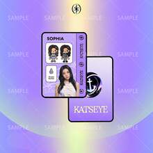 Katseye卡，Kpop卡，2D亚克力卡，粉丝周边商品，收藏品，可收纳于身份证卡套或交通卡套中，生日礼物，圣诞礼物 - 彩色 - 查看 7