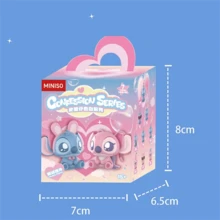 Miniso Disney Stitch Confession Series Blind Box Cute Stitch Flocking Model Mystery Surprise Box Doll Action Figure Pendant Toy Gifts (Random Delivery, 1pc)