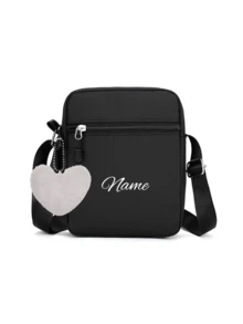 A Custom Chest Bag With A Personalized Name Or Holiday Message. Customize Your Own Bag. Back-To-School Waist For Boys And Girls, Back-To-School Bag, Crossbody Suitable Daily School Trips Vacations, Nylon Zipper Closure - Multicolor - View 18