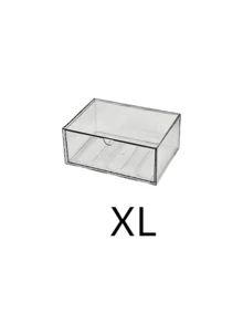 1pc Mini Multi-Size Transparent Acrylic Desktop Drawer Dustproof Stationery Organizer Box, Suitable For Bedroom, Office, Cosmetics Storage