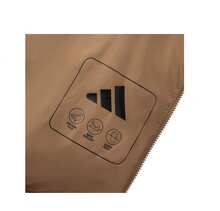 Chaqueta con capucha acolchada y ligera Adidas, cuello de tecnología cálida, resistente al viento, unisex - marrón claro - Ver 5