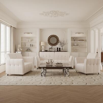 Sillón individual con tapiz blanco elegante y moderno, asiento cómodo para sala de estar, diseño contemporáneo, materiales resistentes y fácil integración en ambientes modernos