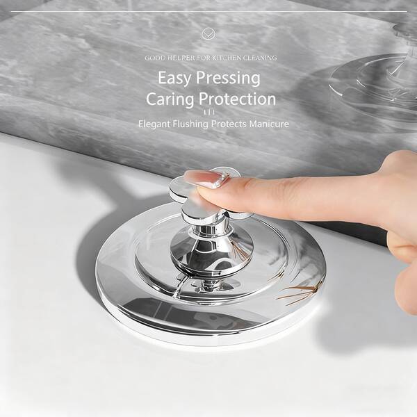 1 Toilet Press,Nail-Friendly Toilet Press Device For Long Nails, Universal Toilet Flush Switch, Creative Water Tank Button, Bathroom Toilet Auxiliary Accessory