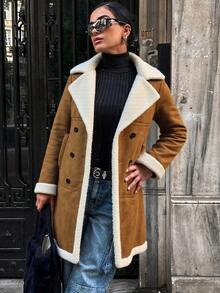 Women Jackets - 駝色 - 查看 3