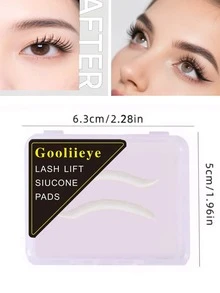 1pc New Silicone Lash Lifting Rods, Reusable Lash Perm Tinting Pads, Anti-Slip Lash Shields For Lash Curling, Tinting And Extension - White - View 5