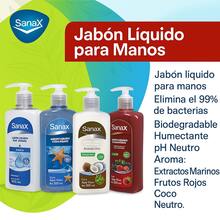 SanaX Gel Desinfectante de Manos 500 ml – Elimina ≥ 99.99 % Bacterias – Sin Enjuague – Humectante / pH Neutro – Aromas Coco / Neutro / Aloe Vera - Aroma a Coco - Ver 6